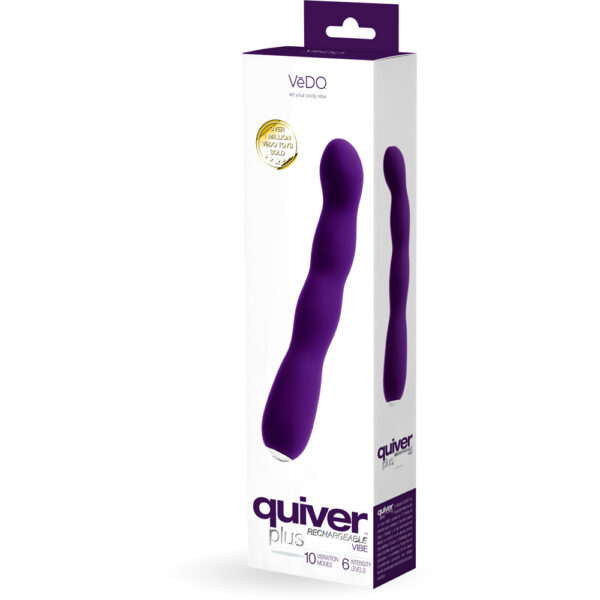 716053727671 Quiver Plus Rechargeable Vibe Deep Purple