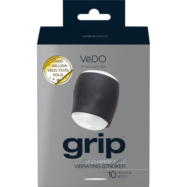 716053727695 Grip Rechargeable Vibrating Sleeve Just Black