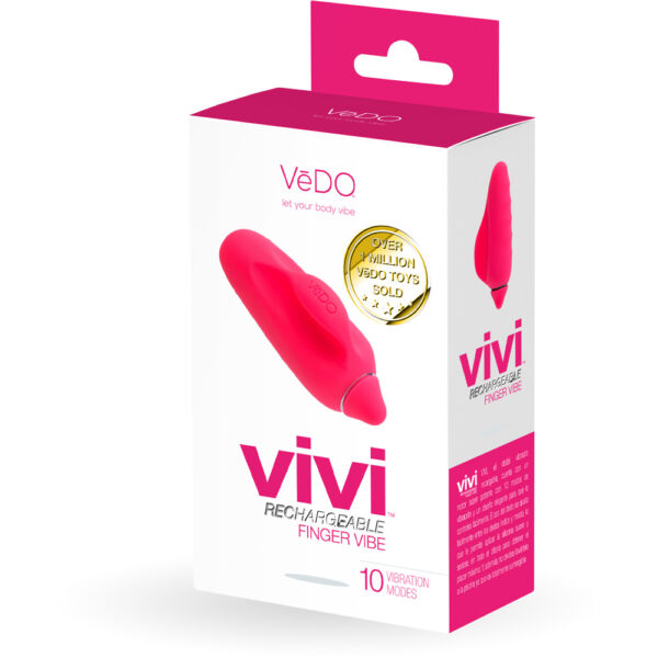 716053727725 Vivi Rechargeable Finger Vibe Foxy Pink