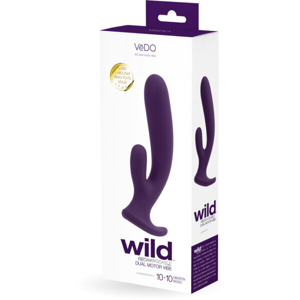 716053727732 Wild Rechargeable Dual Vibe Purple
