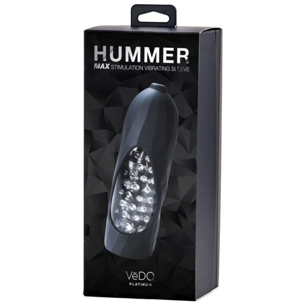 716053727756 Hummer 2.0 Rechargeable Vibrating Sleeve Black Pearl