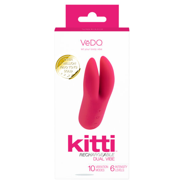 716053727770 Kitti Rechargeable Dual Vibe Foxy Pink