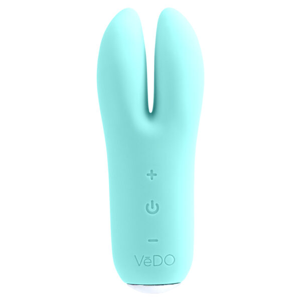 716053727794 2 Kitti Rechargeable Dual Vibe Tease Me Turquoise