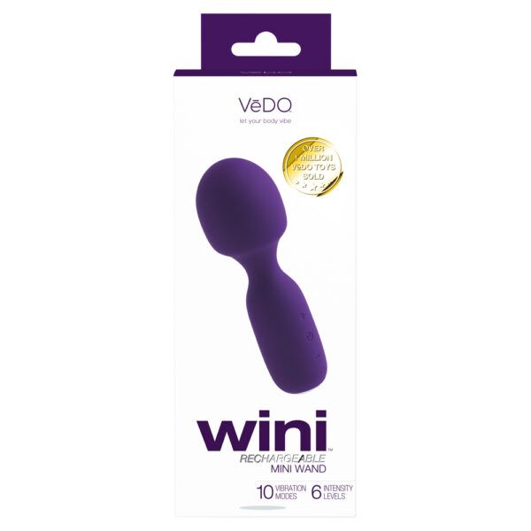 716053727893 Wini Rechargeable Mini Wand Deep Purple