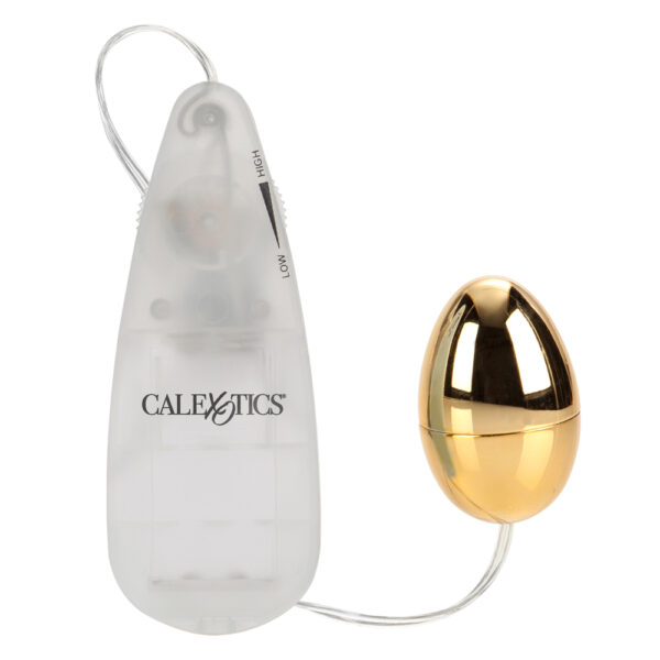 716770003997 2 Pocket Exotics Vibrating Gold Egg Gold