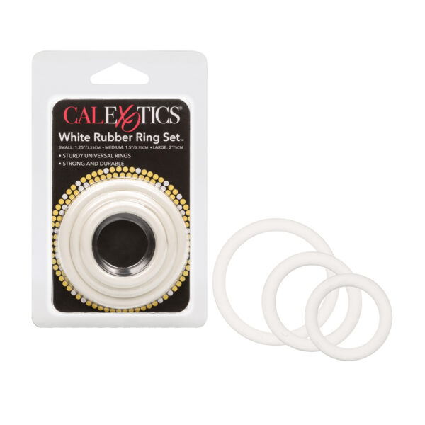 716770004505 White Rubber Ring 3 Piece Set