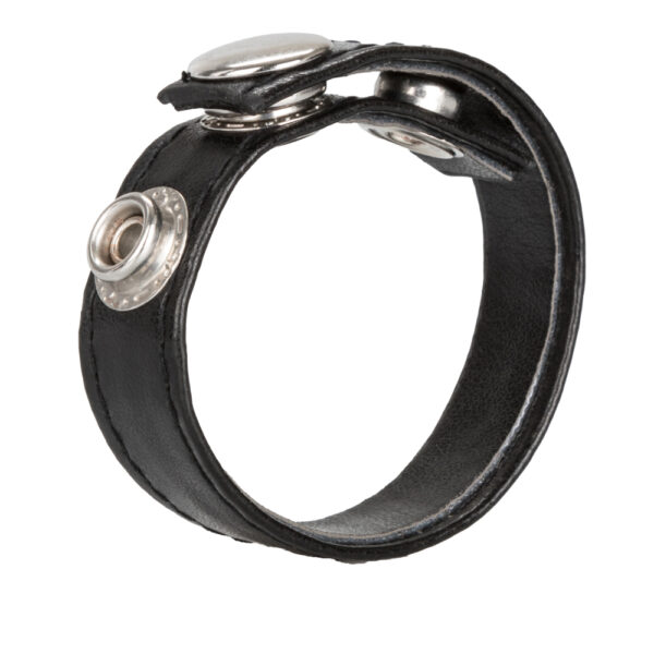 716770004529 2 Leather 3-Snap Ring Black