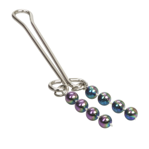 716770009371 3 Intimate Play Beaded Clitoral Jewelry Silver