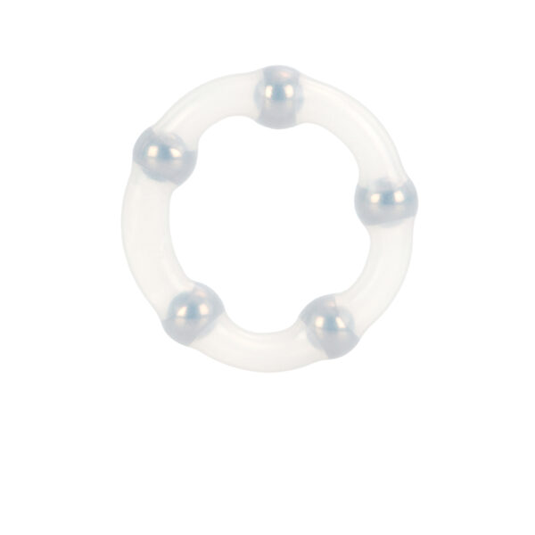 716770026866 2 Metallic Bead Ring Clear