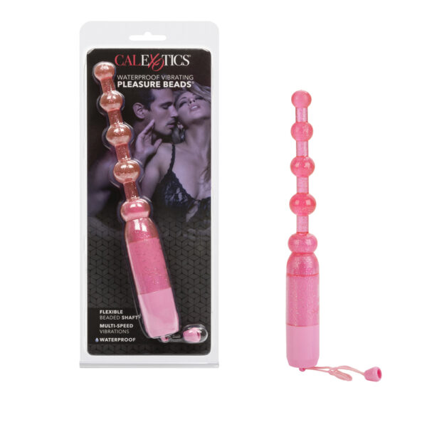 716770032485 Waterproof Vibrating Pleasure Beads Pink
