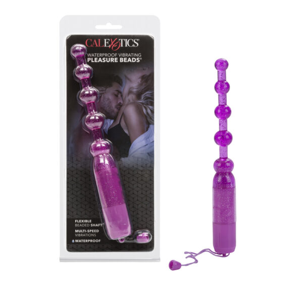 716770032492 Waterproof Vibrating Pleasure Beads Purple