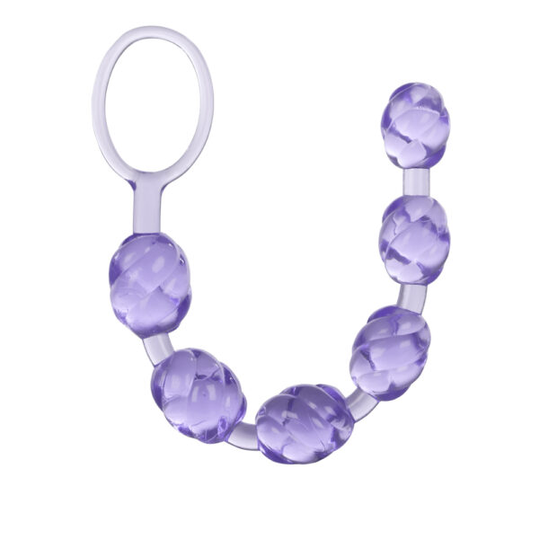 716770033642 3 Swirl Pleasure Beads Purple