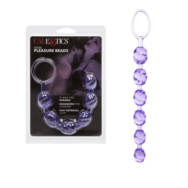 716770033642 Swirl Pleasure Beads Purple