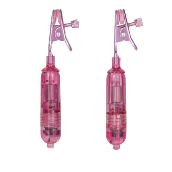 716770039125 2 Nipple Play One Touch Micro Vibro Clamps Pink