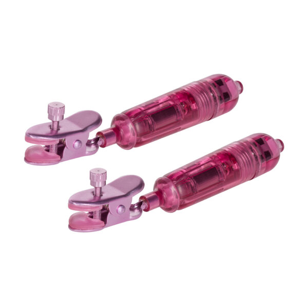 716770039125 3 Nipple Play One Touch Micro Vibro Clamps Pink
