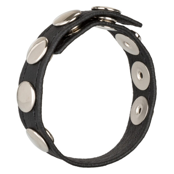 716770048523 2 Leather Multi-Snap Ring Black