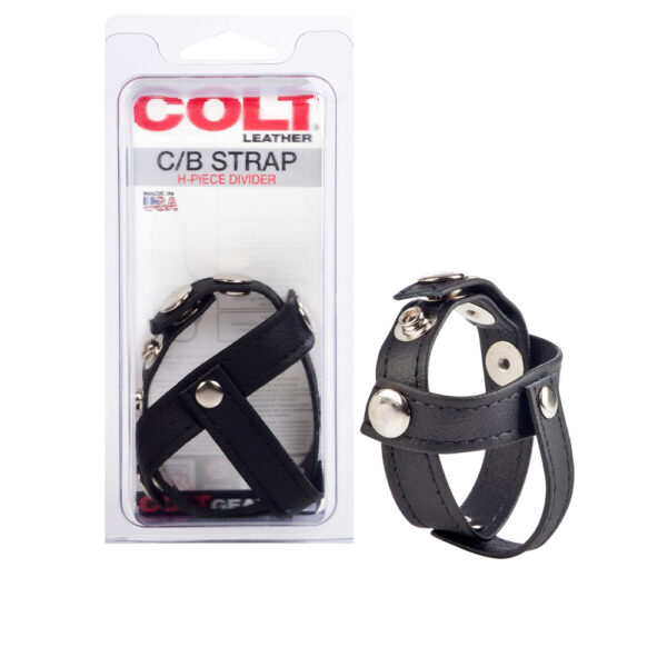 716770051332 Colt Leather C/B Strap H-Piece Divider Black