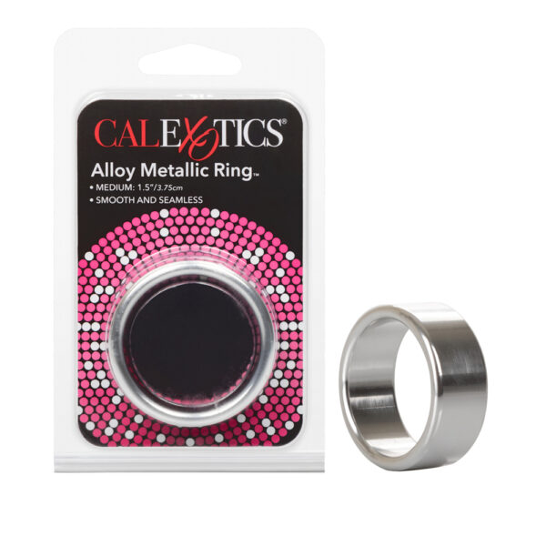 716770055729 Alloy Metallic Ring Medium Silver