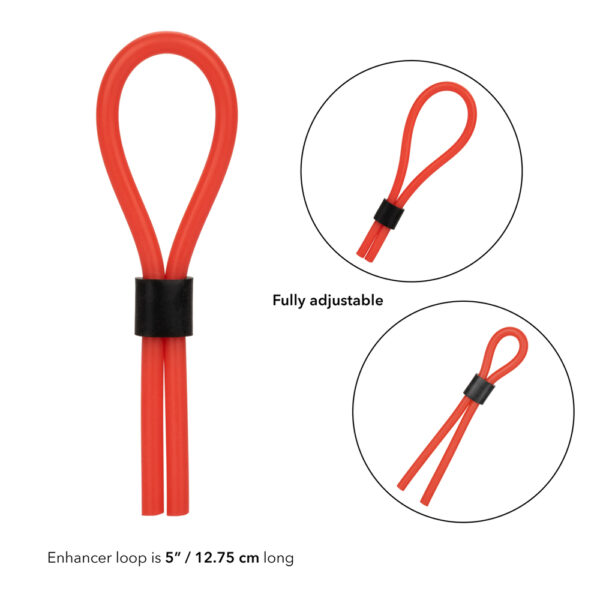 716770061966 3 Silicone Stud Lasso Red