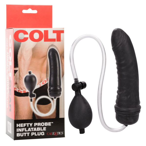 716770065438 Colt Hefty Probe Inflatable Butt Plug Black