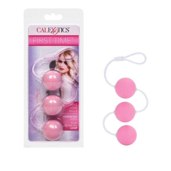 716770066824 First Time Triple Love Balls Pink