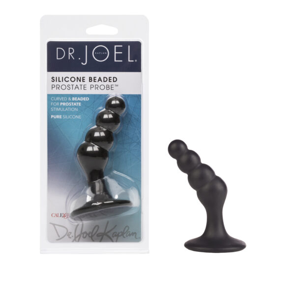 716770075475 Dr. Joel Kaplan Silicone Beaded Prostate Probe Black