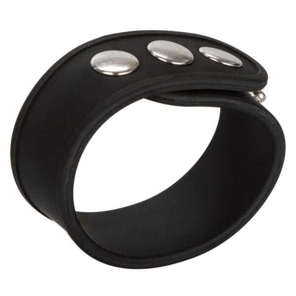 716770087393 2 Silicone Tri-Snap Erection Ring Black