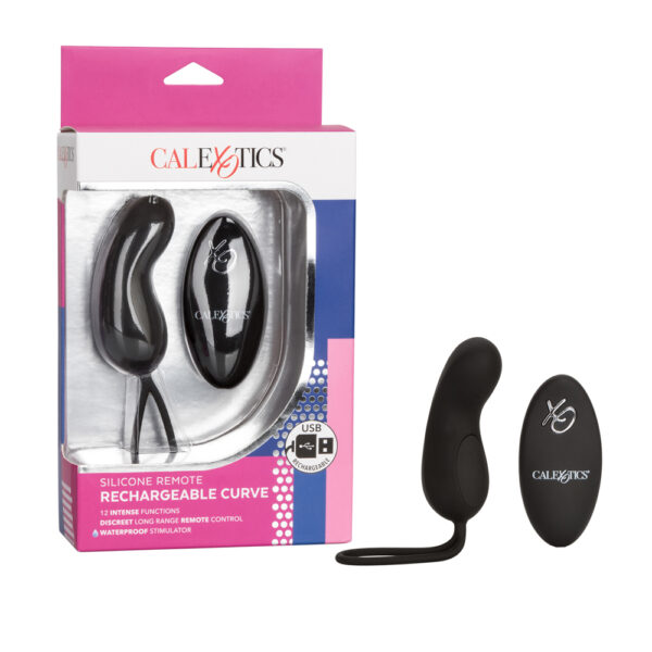 716770087867 Silicone Remote Rechargeable Curve Black