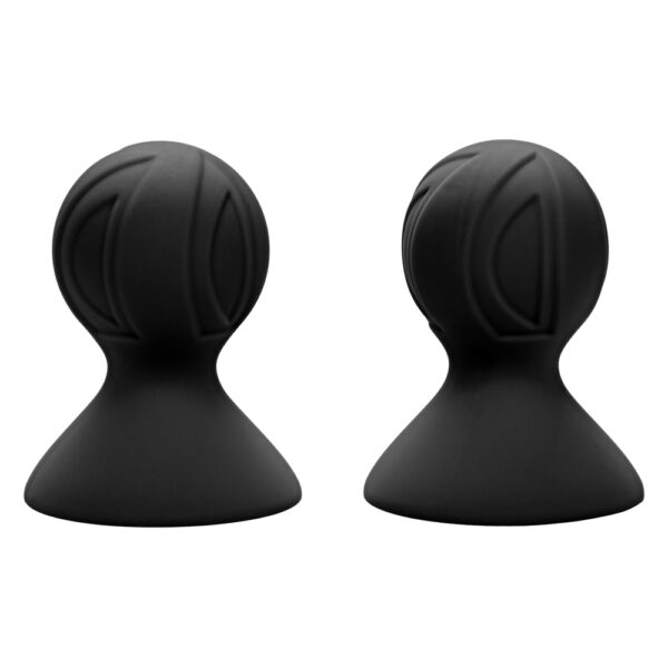 716770089588 2 Nipple Play Silicone Pro Nipple Suckers Black