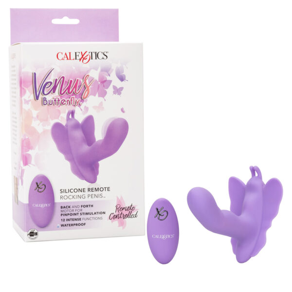 716770090843 Venus Butterfly Silicone Remote Rocking Penis