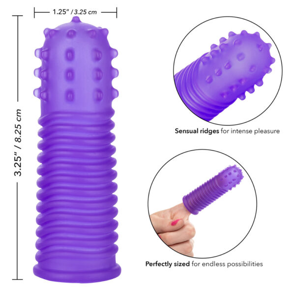 716770091970 3 Intimate Play Finger Tingler Purple