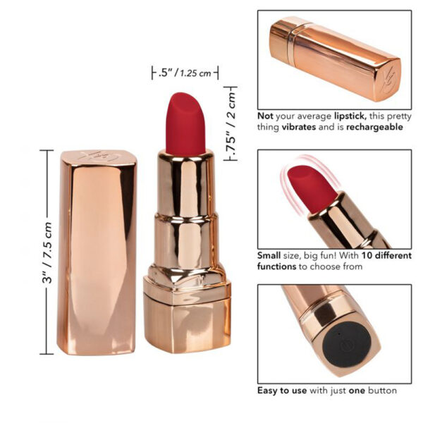 716770093660 3 Hide & Play Rechargeable Lipstick Red