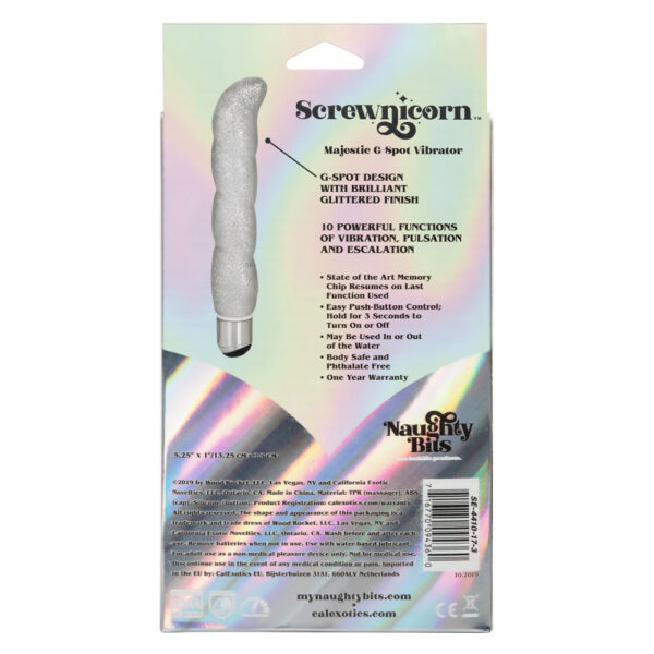 716770094360 2 Naughty Bits Screwnicorn Majestic G-Spot Vibrator