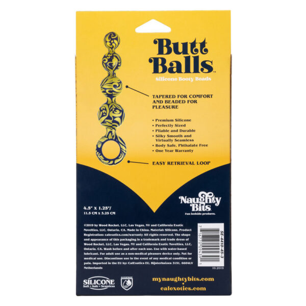 716770094391 2 Naughty Bits Butt Balls Silicone Booty Beads