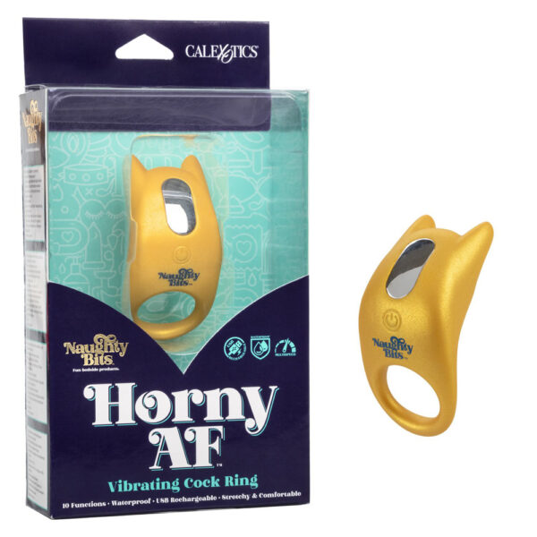 716770094414 Naughty Bits Horny Af Vibrating Cock Ring