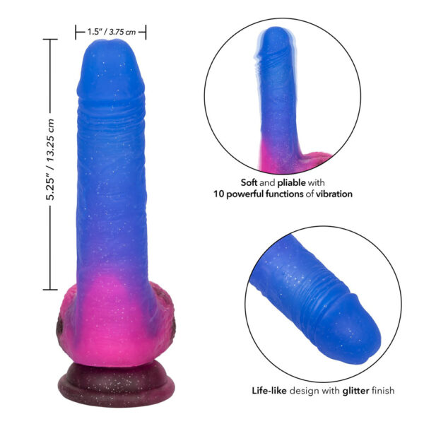 716770094421 3 Naughty Bits Ombre Hombre Vibrating Dildo