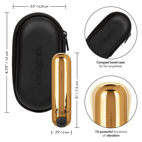 716770094940 3 Rechargeable Hideaway Bullet Gold