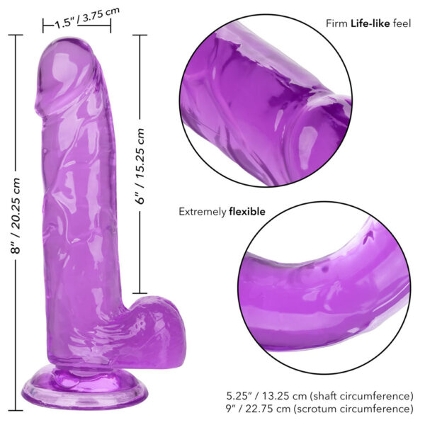 716770096531 3 Size Queen 6" Purple
