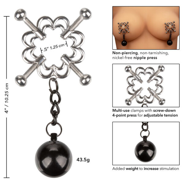 716770097446 3 Nipple Grips 4-Point Weighted Nipple Press