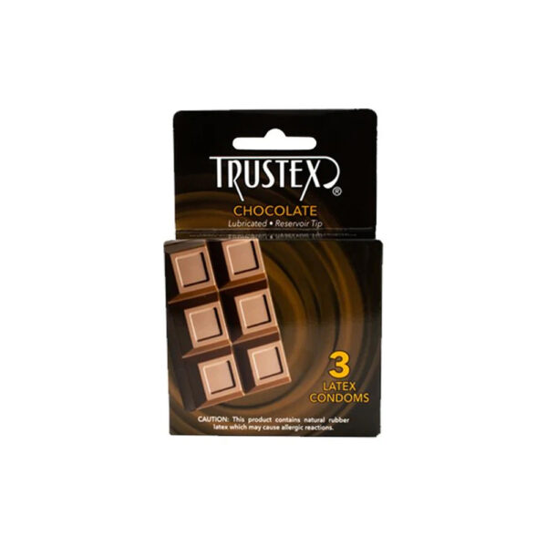 726893112414 Trustex Chocolate Flavored Condoms 3Pk