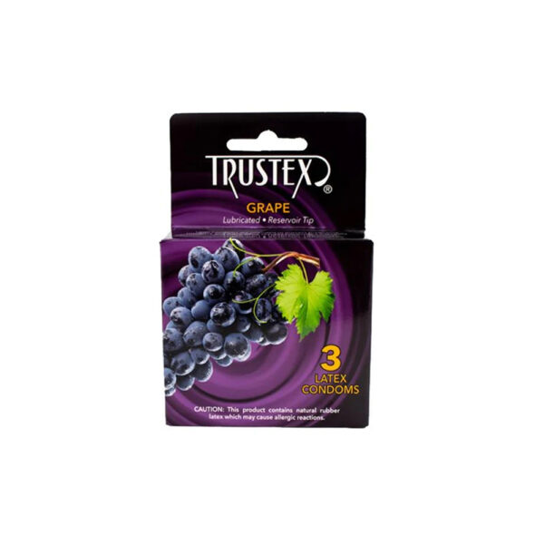 726893112445 Trustex Grape Flavored Condoms 3Pk