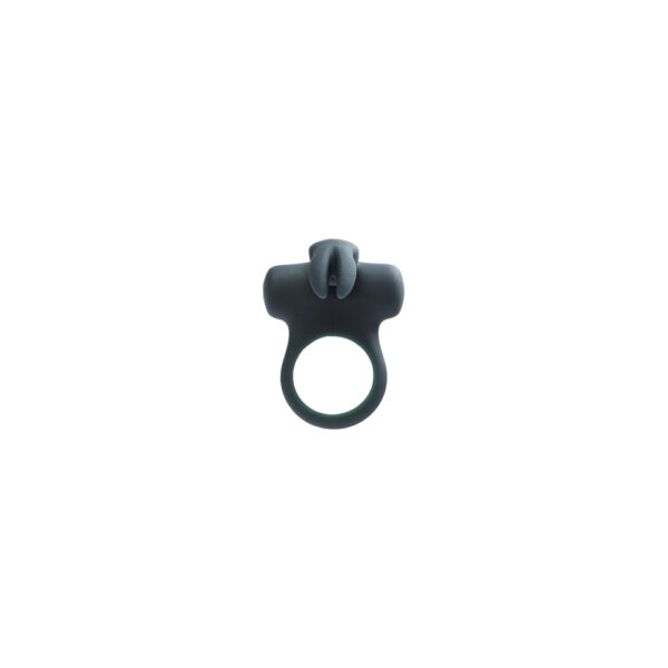 731882511369 3 Frisky Bunny Vibrating Ring - Black Pearl