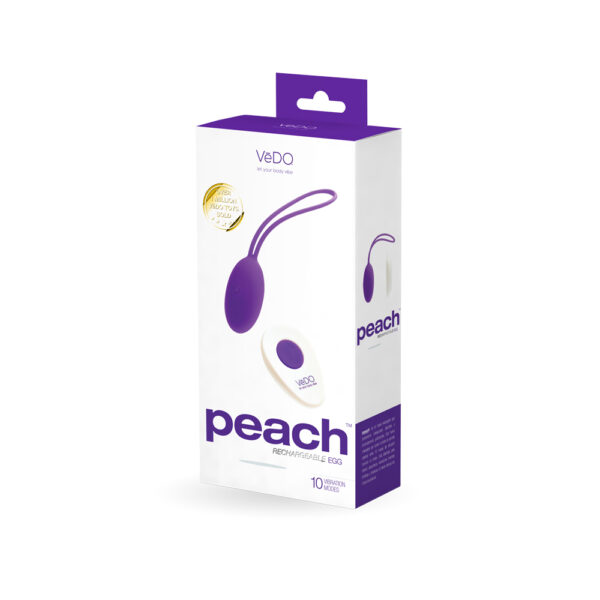 731882511505 Peach Rechargeable Egg Vibe - Into You Indigo