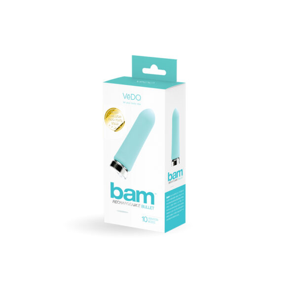 731882511550 Bam Rechargeable Bullet Tease Me Turquoise