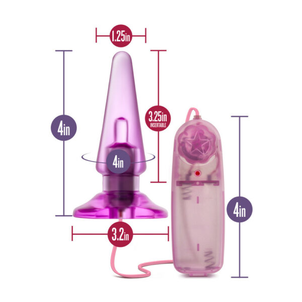 735380106003 2 B Yours Basic Anal Pleaser Vibrating Pink