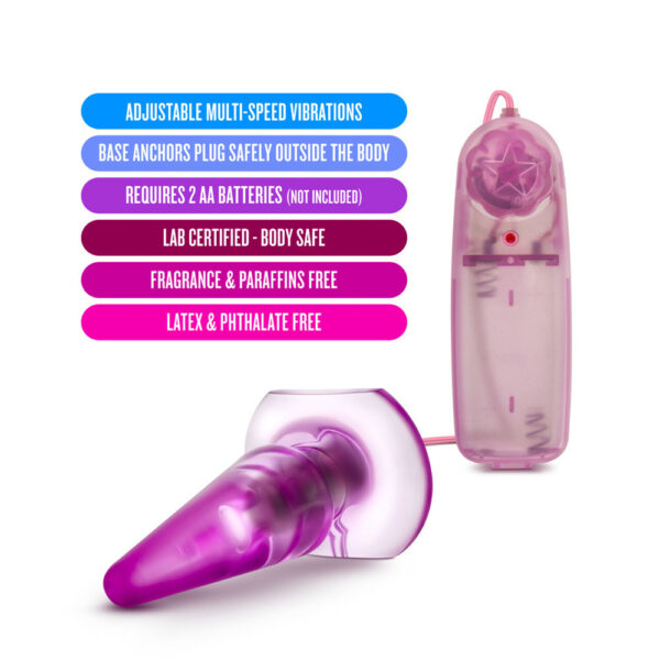 735380106003 3 B Yours Basic Anal Pleaser Vibrating Pink