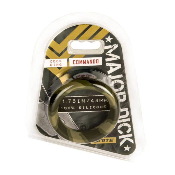 752875217433 Major Dick Commando Cock Ring Green 1.75"