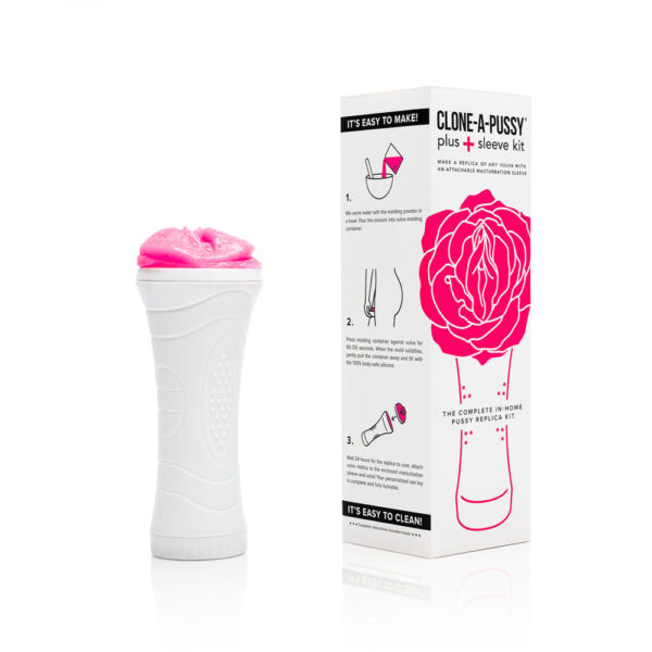 763290320080 2 Clone A Pussy + Silicone Casting Kit Hot Pink