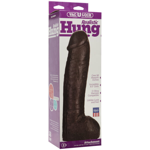 782421000356 Vac-U-Lock - Realistic Hung Chocolate