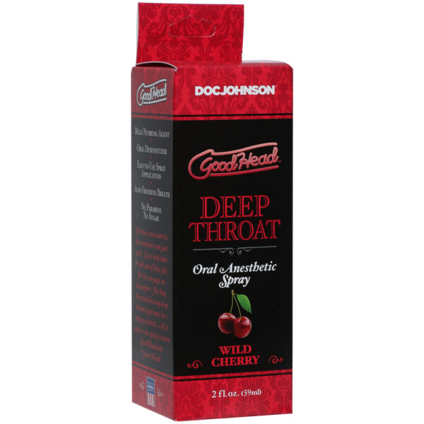 782421007829 Goodhead - Deep Throat Spray - Wild Cherry